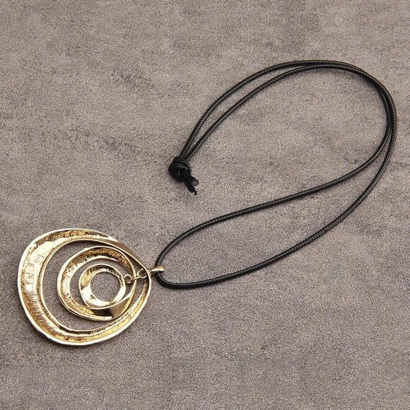Leather Necklace for Women Long Boho Necklace Bohemian Choker Vintage Necklace B - Picture 7 of 9